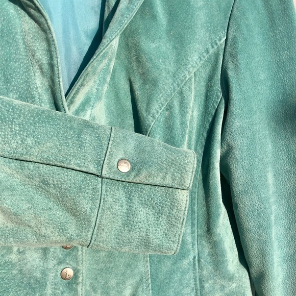 Live a Little blue suede jacket - Picture 4 of 7